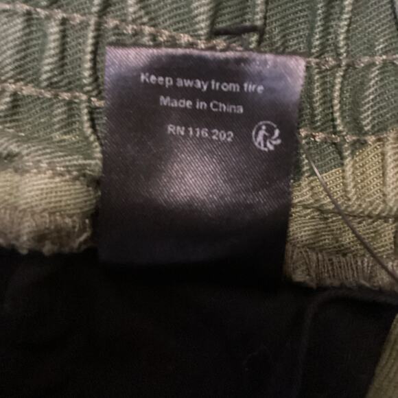 Zadig & Voltaire Parona 2 Tone Camo Panel Cotton Canvas Jogger Pants 36 S - Picture 11 of 12